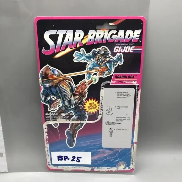 GI JOE 1993 STAR BRIGADE ASTRO-VIPER FULL CARD BACK UNCUT FILE CARD HASBRO - Picture 8 of 8